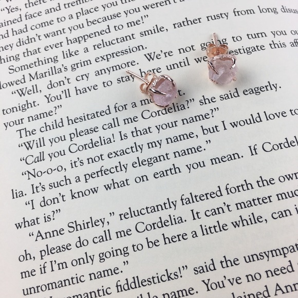 5 pairs left! Rose Quartz Earrings - Picture 1 of 6